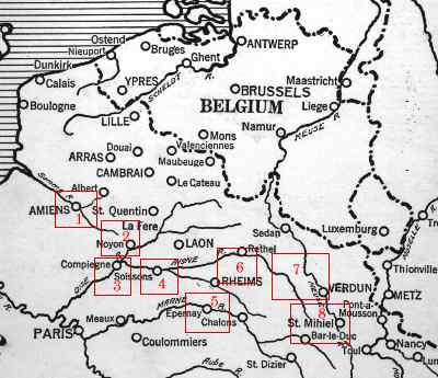 western front world war 1 map